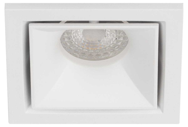 Светильник встраиваемый алюминиевый ЭРА KL101 WH под лампу MR16 GU5.3 белый Б0055586
