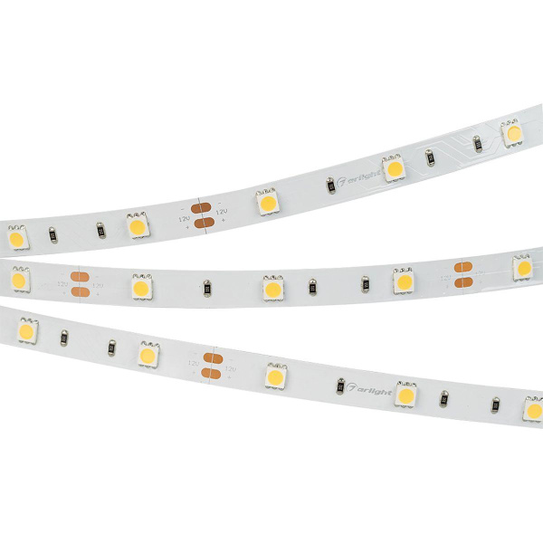 Светодиодная лента Arlight 7,2W/m 30Led/m 5060SMD дневной белый 5M RT-B30-10mm 12V Day4000 011570(2)