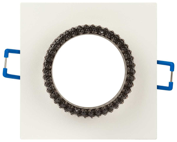 Светильник встраиваемый декоративный ЭРА DK110 WH/GR под лампу MR16 GU5.3 белый/серый Б0058408