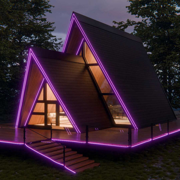 Светодиодный неон Apeyron 220В, 6Вт/м, RGB, smd 5050, 80д/м, 10*18мм, 50м, IP65 17-49