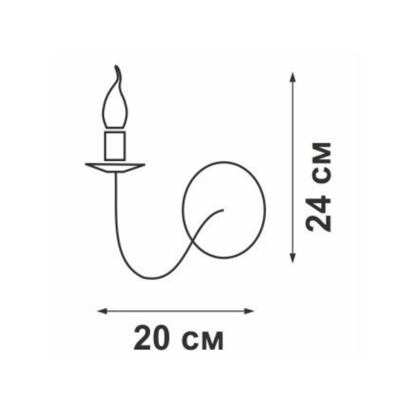 Бра Vitaluce V3295-7/1A