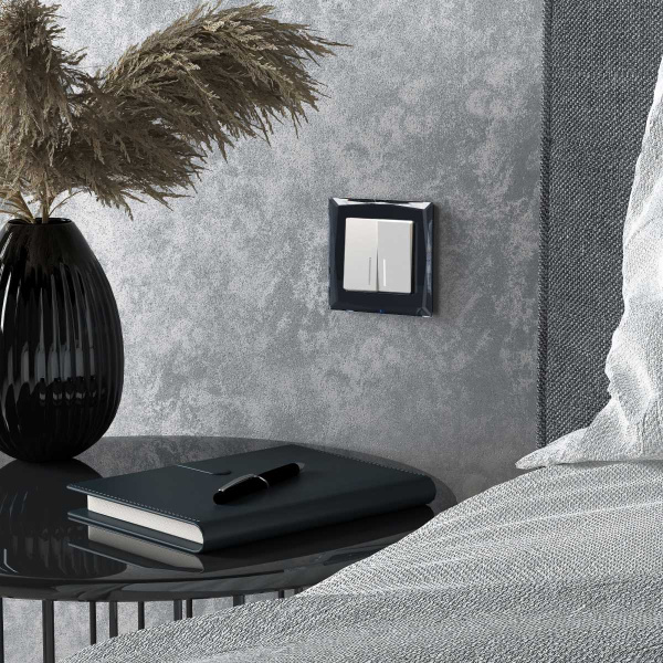 Рамка на 1 пост Werkel Diamant черный W0011208 4690389158797