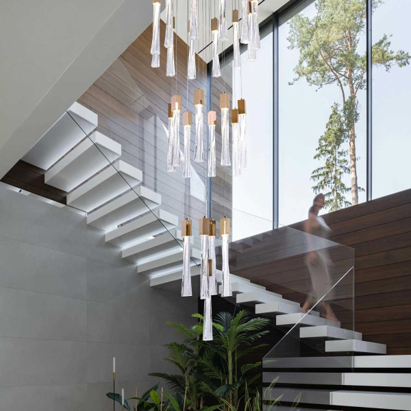 Подвесная светодиодная люстра Modelux ML.89138.25 GD