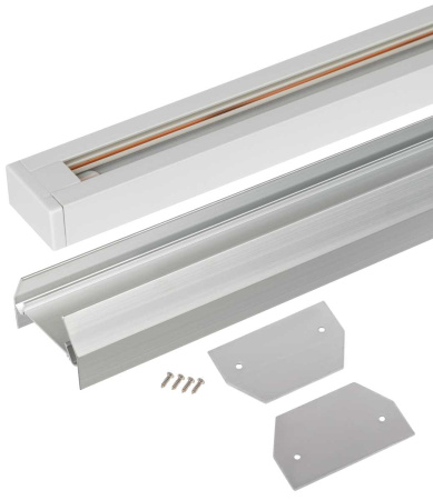 Комплект ЭРА TR-SET-200-1PT-PC WH шинопровод однофазный с профилем для натяжного потолка Б0072544