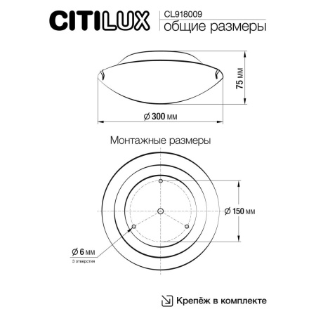 Настенный светильник Citilux Ива CL918009