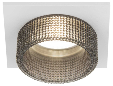 Светильник встраиваемый декоративный ЭРА DK110 WH/GR под лампу MR16 GU5.3 белый/серый Б0058408