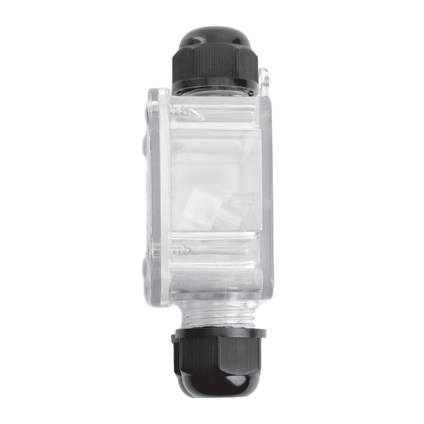 Коробка распределительная LD537 водонепроницаемая на 2 выхода, 450V, 130х70х41, прозрачный 50129