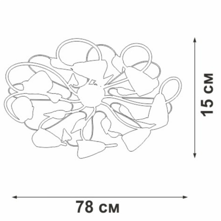 Потолочная люстра Vitaluce V3940-0/8PL