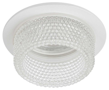 Встраиваемый светильник декоративный ЭРА DK109 WH/CL MR16 GU5.3 белый прозрачный Б0058406