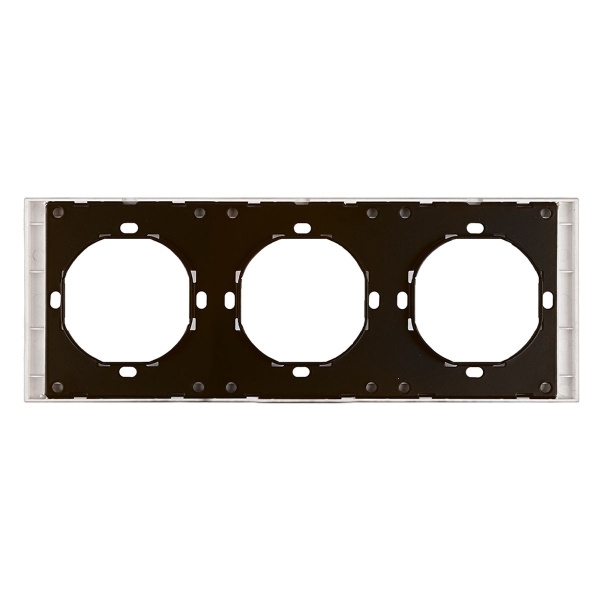 Рамка 3-местная, Stekker Мия, PFR00-3003-08, пудровый жемчуг 50488