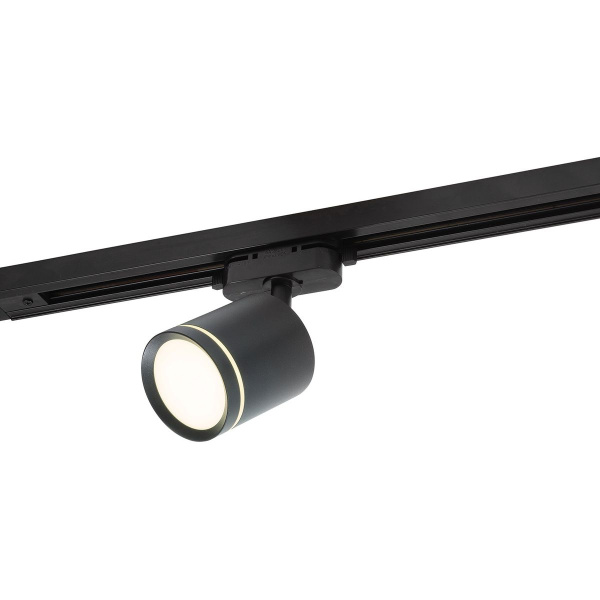 Трековый светодиодный светильник Denkirs Solid Ribe DK6400-BK