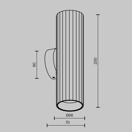 Бра Maytoni Technical Calipso C106WL-02-GU10-W
