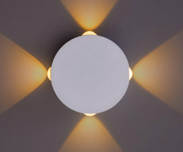 Настенный светодиодный светильник Arte Lamp Tamburello A1525AP-1WH Настенный светодиодный светильник Arte Lamp Tamburello A1525AP-1WH