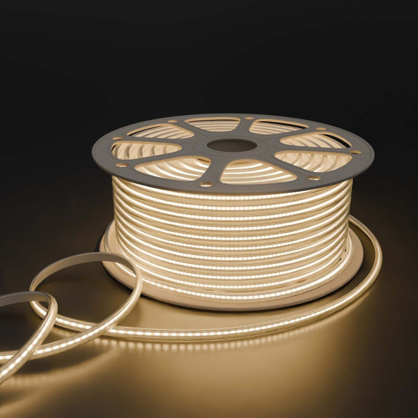 Светодиодная влагозащищенная лента Apeyron 11W/m 288LED/m COB белый 50M 17-55