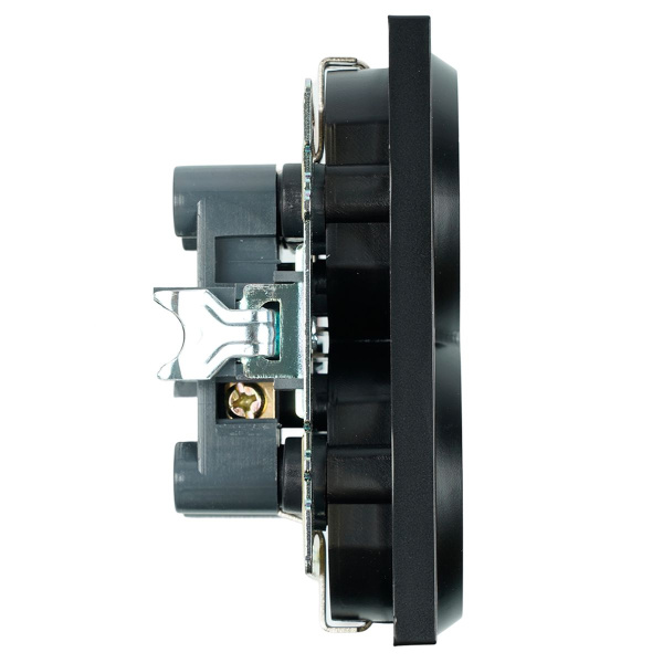 Розетка 2-местная Stekker Катрин GLS16-7114-05 черный 39612