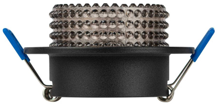 Светильник встраиваемый декоративный ЭРА DK109 BK/GR под лампу MR16 GU5.3 черный/серый Б0058420