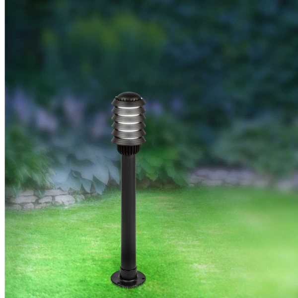 Садово-парковый светильник ЭРА «Поллар» НТУ 01-60-015 напольный черный IP54 Е27 max60Вт h850мм Б0057488