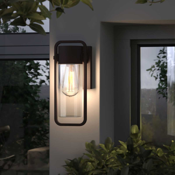 Уличный настенный светильник Elektrostandard Lab 35001/D коричневый a061044