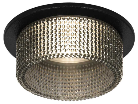 Светильник встраиваемый декоративный ЭРА DK109 BK/GR под лампу MR16 GU5.3 черный/серый Б0058420