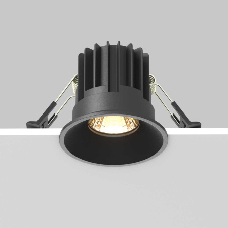 Встраиваемый светильник Maytoni Technical Downlight Round DL058-7W2.7K-B