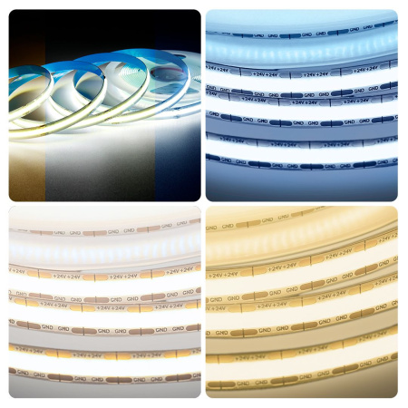 Светодиодная лента Apeyron 11W/m 504LED/m COB теплый/холодный белый 2M 219ОО