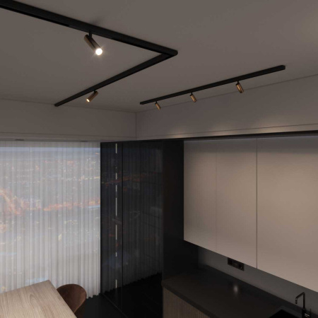 Трековый светодиодный светильник Elektrostandard (Умный дом) Slim Magnetic Dim Cantors 85071/01 латунь a063531