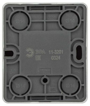 Розетка ЭРА Эксперт 11-3201-03 TV одиночная IP20 ОУ алюминий Б0062996
