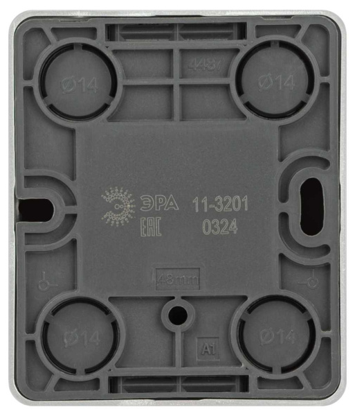 Розетка ЭРА Эксперт 11-3201-03 TV одиночная IP20 ОУ алюминий Б0062996