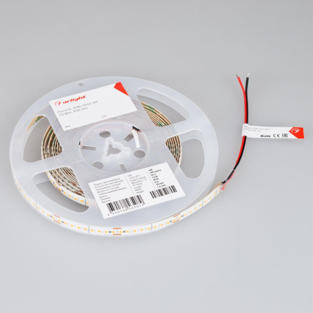 Светодиодная лента Arlight 12W/m 80Led/m 2835SMD дневной белый 5M UL-A180-10mm 24V Day5000 044512