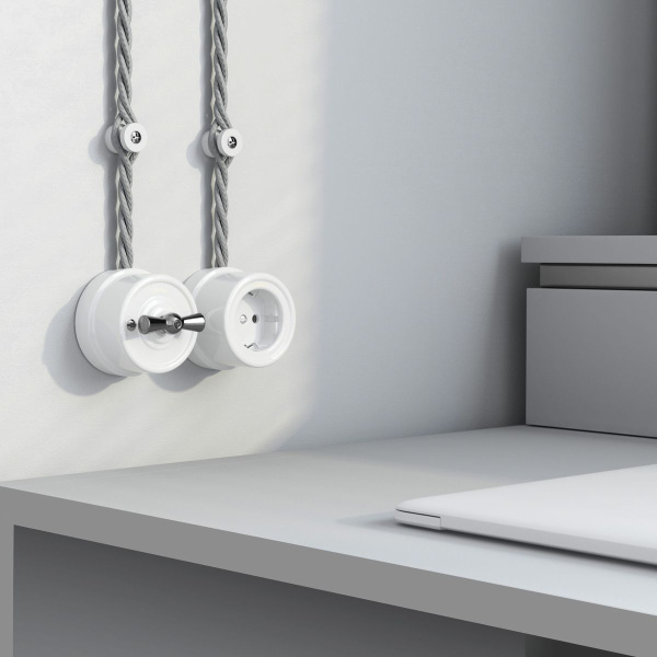 Изолятор Werkel Vintage белый матовый (100шт) W6433401 4690389202827