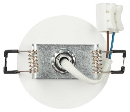 Светильник встраиваемый алюминиевый ЭРА KL106 WH/BK под лампу MR16 GU10 белый/черный матовый Б0061628