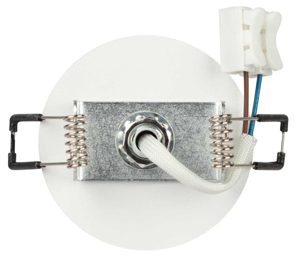 Светильник встраиваемый алюминиевый ЭРА KL106 WH/BK под лампу MR16 GU10 белый/черный матовый Б0061628