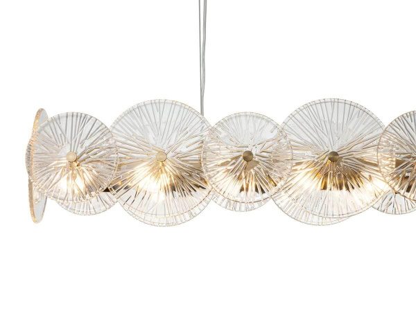 Подвесная люстра Indigo Miele 12021/7PL Brass V000021