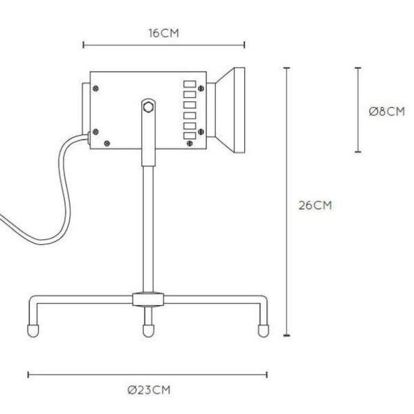 Настольная лампа Lucide Beamer 05534/03/66