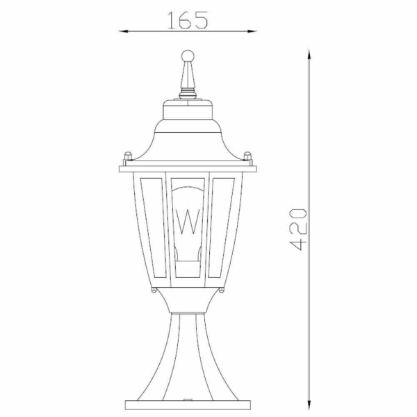 Уличный светильник Lucide Tireno 11834/01/31