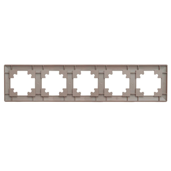 Рамка 5-постовая Stekker Катрин шоколад PFR00-7005-04 39821