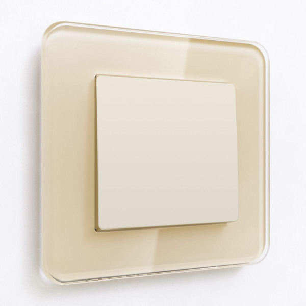 Выключатель одноклавишный проходной Werkel айвори матовый W1112062 4690389184604