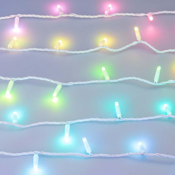 Уличная светодиодная гирлянда Ardecoled нить 230V разноцветная ARD-String-Classic-10000-White-95Led-Live RGBW-DMX 031745