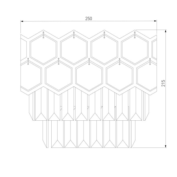 Настенный светильник Eurosvet Ariana 10124/2 хром/прозрачный хрусталь Strotskis