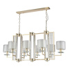 Подвесная люстра Crystal Lux Nicolas SP8 L1000 Gold/White