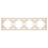 Рамка Stekker, PFR00-5004-08 4-местная Эмили, кашемир, soft touch 49913